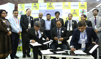 Dr Rishi signed the Partnership MoU between Aeris and BSNL in September 2017.