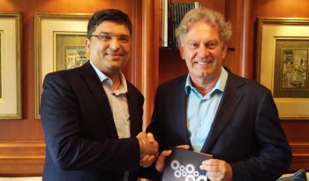 &ldquo;Dr. Rishi with Mr. Wim Elfrink, Executive Vice President, Industry Solutions; Chief Globalization Officer Cisco&rdquo;
