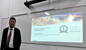 Guest Lecture on the Enterprise IoT at IISc Bangalore