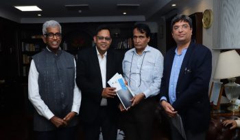 IET core committee members with Suresh Prabhu, Minister for Commerce and Industry