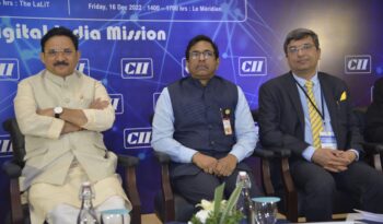 CII National Telecom Summit 2022 with MoS Govt. of India for Communications Sh. DevuSinh Chauhan, Kiran Karnik, K Rajaraman, & Others